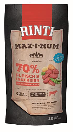 Hundetrockenfutter Rinti MAX-I-MUM Rind 12kg, Hund - hundetrockenfutter rinti max i mum rind 12kg hund