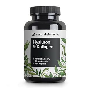 Hyaluron-Kollagen-Kapseln natural elements Hyaluronsäure Kollagen