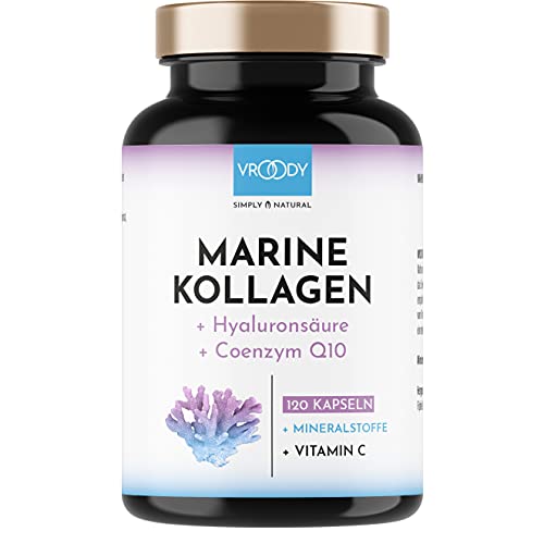 Hyaluron-Kollagen-Kapseln VROODY Premium Marine Kollagen Kombo 1000mg