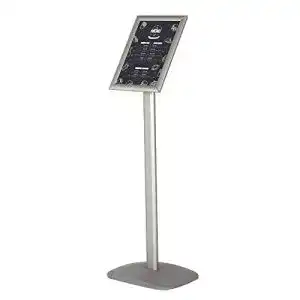 Infostaender display sales fuer din a4 plakate silber premium