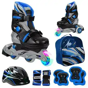 Inline skates kinder jambach kinder inline skates mit schutzset