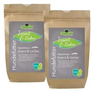 Insekten hundefutter schecker trockenfutter fuer hunde hpoallergen