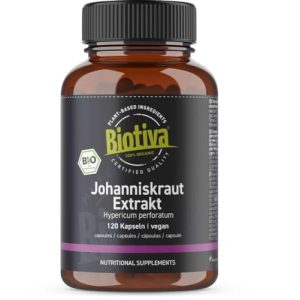 Johanniskraut Biotiva Extrakt Bio 120 Kapseln – Hypericum perforatum
