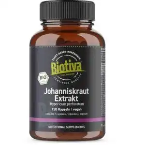 Johanniskraut biotiva extrakt bio 120 kapseln hypericum perforatum