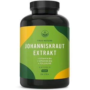Johanniskraut TRUE NATURE Kapseln hochdosiert – 200 Kapseln