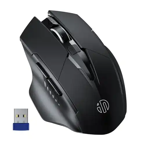 Kabellose inphic Maus mit wiederaufladbarer Batterie und 2,4G Technologie