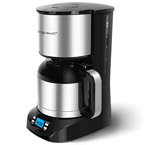 Kaffeemaschine mit Timer Aigostar Bonnie, Edelstahl, 24H