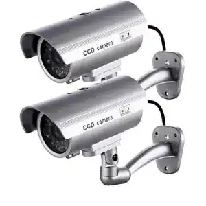 Kamera attrappe cyyshr 2 stueck kamera attrappe mit led licht