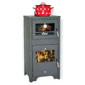 Kaminofen dandibo mit backfach und herdplatte holzofen 7 kw