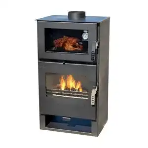 Kaminofen dandibo mit backfach verso f holzofen 9 kw kamin ofen holz
