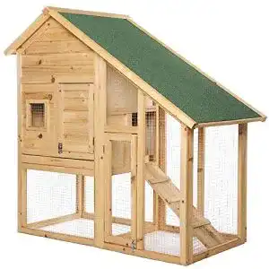 Kaninchenstall lionto aus holz kleintierhaus nagerhaus 2