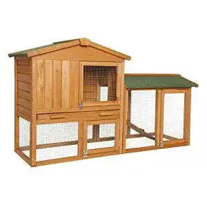 Kaninchenstall lionto aus holz kleintierhaus nagerhaus 3