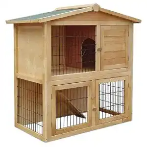 Kaninchenstall lionto aus holz kleintierhaus nagerhaus