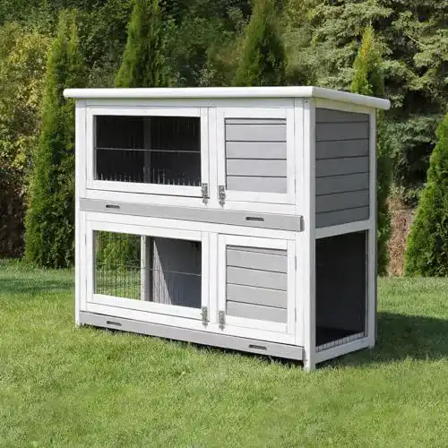 Kaninchenstall Miweba MyAnimal Hasenstall MH-20 mit Freilaufgehege