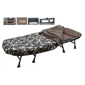 Karpfenliege mk angelsport 8 bein angelliege mit schlafsack bedchair