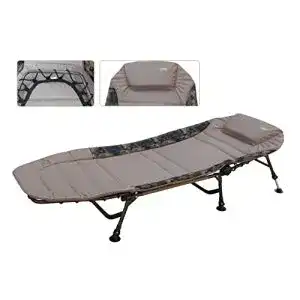 Karpfenliege mk angelsport campingliege angelliege relax bis 150 kg