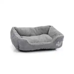 Katzenbett beeztees baboo l 48 cm b 37 cm h 18 cm grau hellgrau