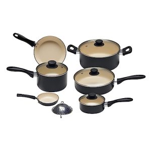 Keramik-Topfset Amazon Basics 11-teiliges Kochgeschirr-Set