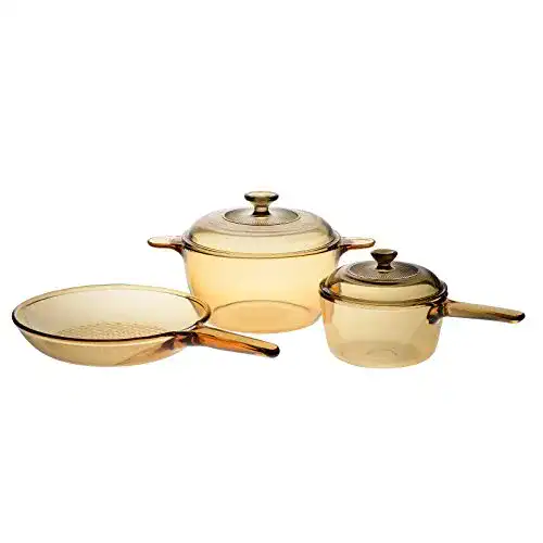 Keramik-Topfset Visions Glas-Keramik Kochtopf Set 5-teilig