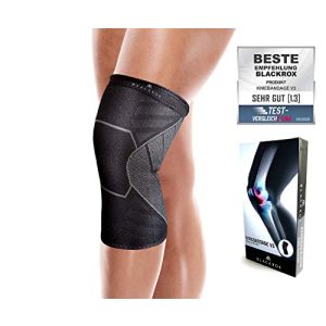 Bandage de genou sport Bandage de genou BLACKROX V3 gagnant de la comparaison