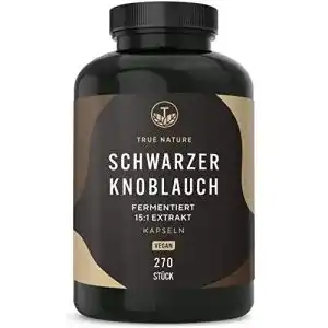 Knoblauch kapseln true nature schwarzer knoblauch extrakt