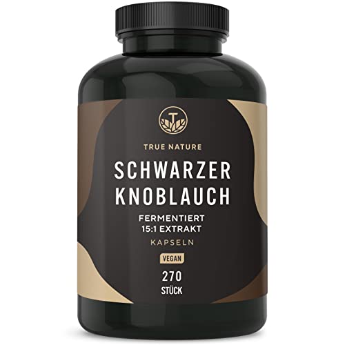 Knoblauch-Kapseln TRUE NATURE Schwarzer Knoblauch Extrakt