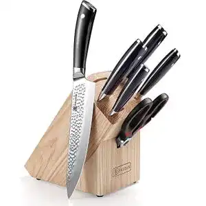 Kochmesser paudin messerblock mit messer messerset