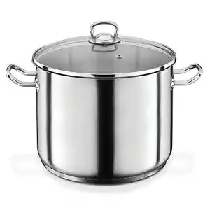 Kochtopf 28 cm gsw 643437 profi jumbotopf mit glasdeckel 28x25cm