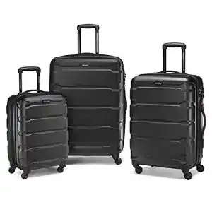 Kofferset samsonite omni pc hardside erweiterbares gepaeck schwarz