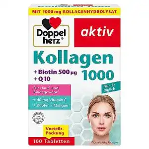 Kollagen-Kapseln Doppelherz 1000 mit Biotin und Q10