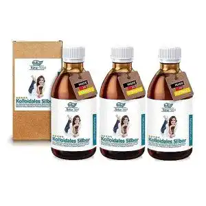 Kolloidales silber naturtotal natur total 100 ppm xxl set 3 x pet