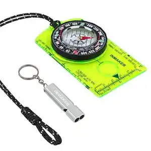 Kompass inmaker mit notfallpfeife outdoor