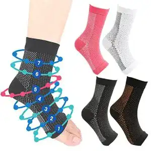 Kompressionssocken frenaki 4 paar plantarfasziitis 15 20 mmhg