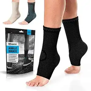 Kompressionssocken powerlix sprunggelenkbandage 2 stueck