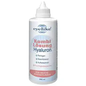 Kontaktlinsen pflegemittel eyelike kombiloesung hyaluron 360 ml