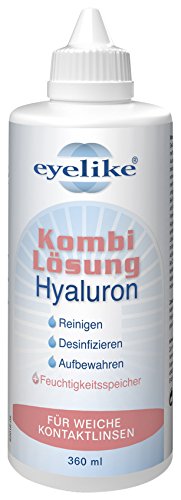 Kontaktlinsen-Pflegemittel Eyelike Kombilösung Hyaluron 360 ml