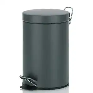 Kosmetikeimer kela muelleimer metall dunkelgrau 17x17x26 cm