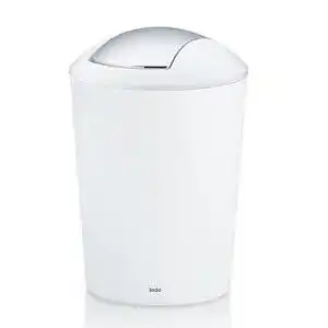 Kosmetikeimer kela schwingdeckeleimer kunststoff weiss 5 liter