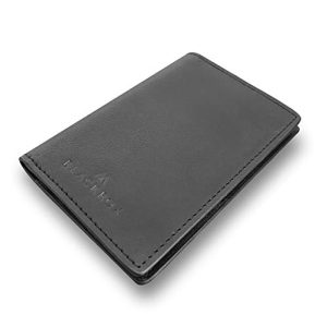 Étui pour cartes de crédit BLACKROX RFID en cuir véritable, gagnant de la comparaison RFID