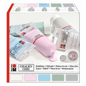 Kreidefarbe Marabu “Chalky-Chic”, 5 x 100 ml