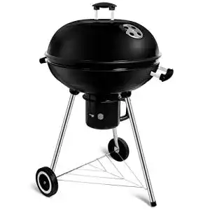 Kugelgrill 57 cm sunjas holzkohle kugelgrill mit deckel rundgrill