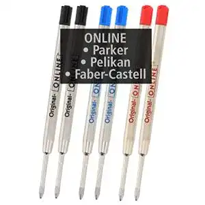 Kugelschreibermine online 6 blau schwarz rot g2 format