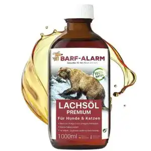 Lachsoel hunde barf alarm premium lachsoel fuer hunde 1 liter