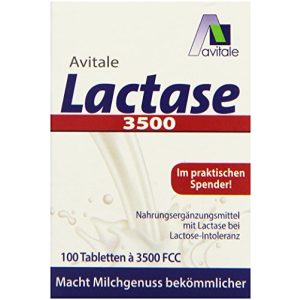 Laktase-Tabletten Avitale Lactase 3500 FCC, 100 Tabletten - laktase tabletten avitale lactase 3500 fcc 100 tabletten