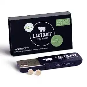 Laktase tabletten lactojoy 14 500 fcc 80 stk lactase enzym