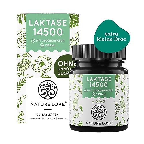 Laktase-Tabletten Nature Love ® Laktase, 90 Tabletten