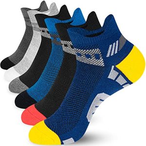 Laufsocken HIKARO Socken Herren, 6 Paar Baumwolle Sportsocken Herren