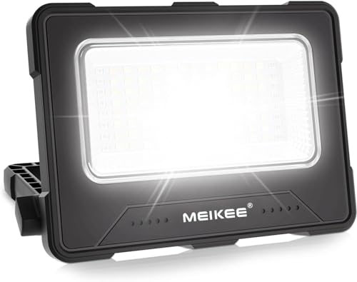 LED-Akku-Strahler MEIKEE 60W LED Baustrahler 10000MAH Led