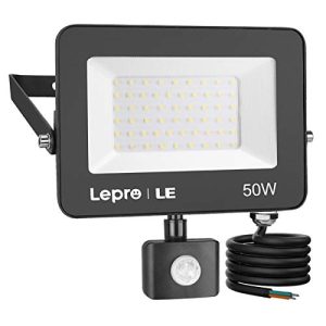 LED-Außenstrahler Lepro 50W LED Strahler mit Bewegungsmelder
