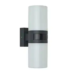 Led aussenstrahler oktaplex lighting aussenlampe mit sensor